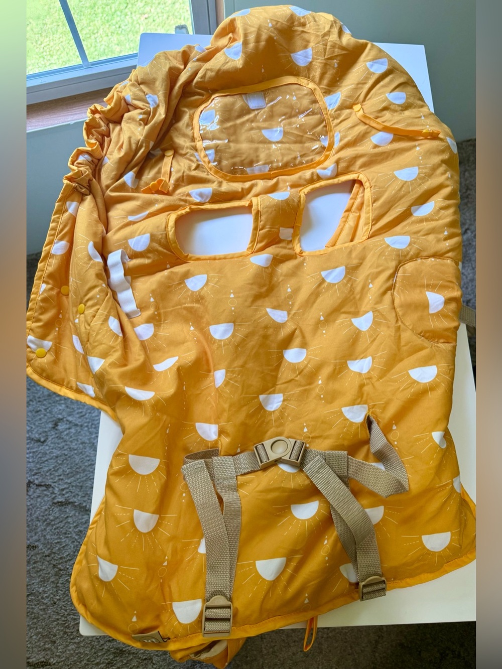 Del & Fin shopping cart and high chair cover